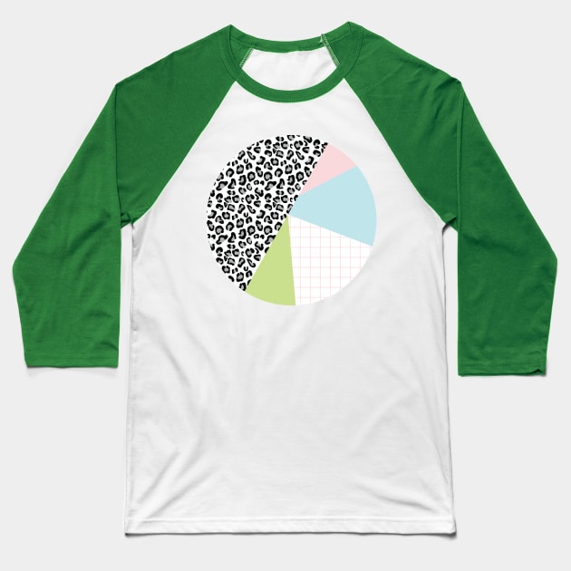 Cheetah Circle Baseball T-Shirt by Belle_Kelly